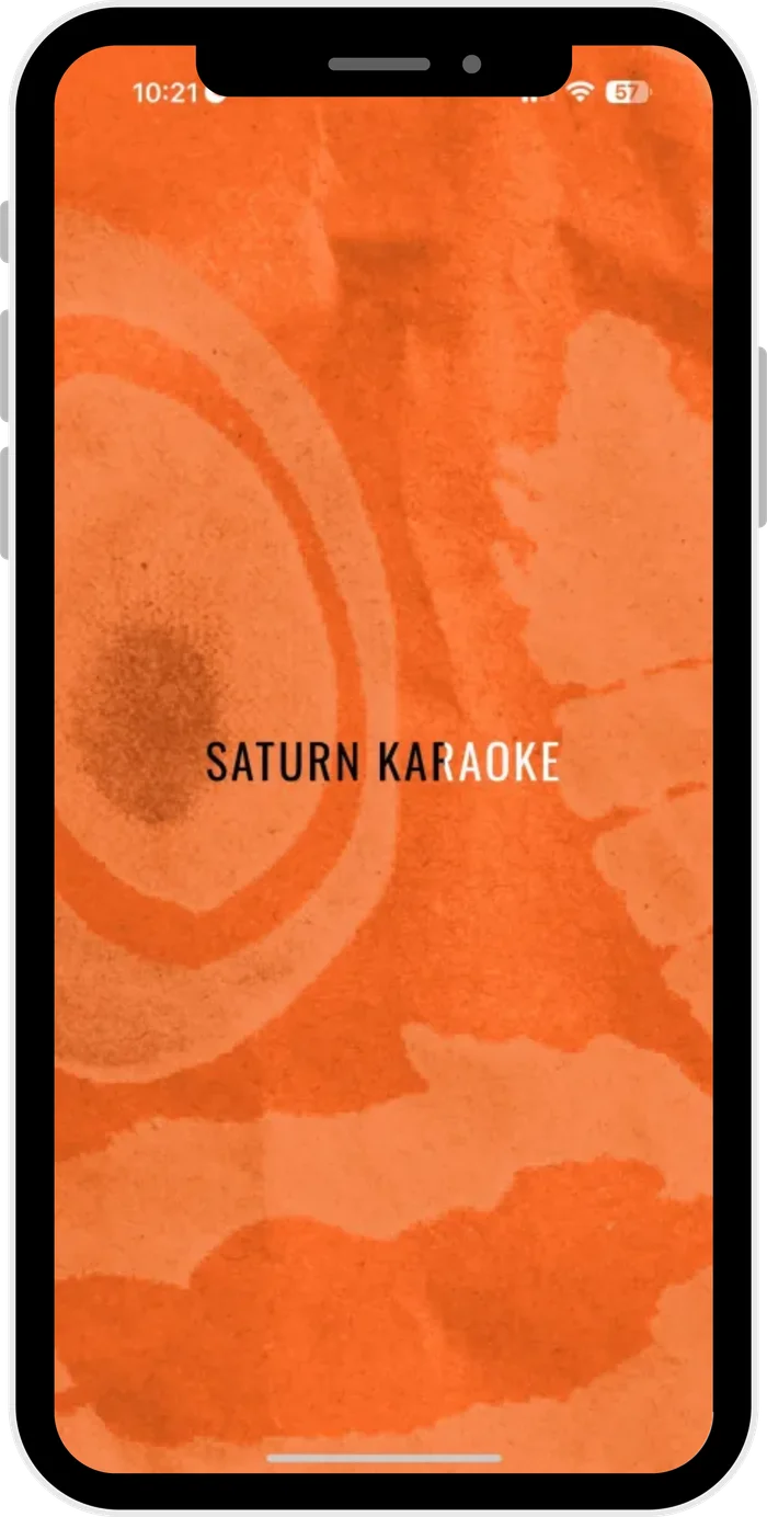 Saturn Karaoke app screen